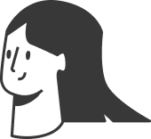 Minimalistyczna ilustracja profilu kobiecej twarzy z długimi włosami